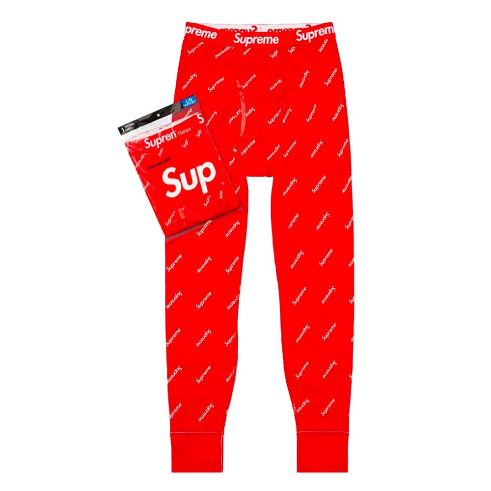 Supreme x Hanes Thermal Pants